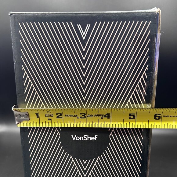 VonShef French Press 8 Cup (34fl oz) Coffee Maker Copper Finish Glass Open Box - Picture 10 of 10